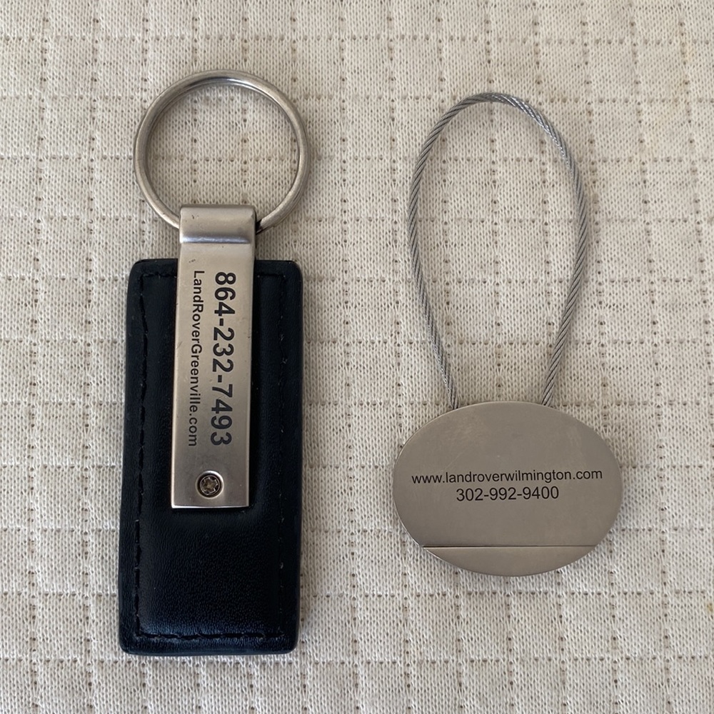 Land Rover Range Rover OEM Original Key Chains 2pcs - Picture 2 of 2